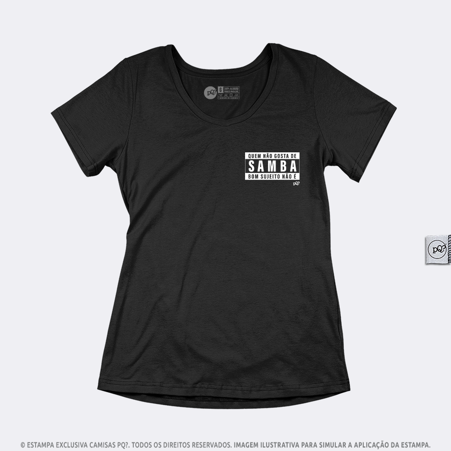 Miniatura: Quadro Quem Não Gosta de Samba pQ?