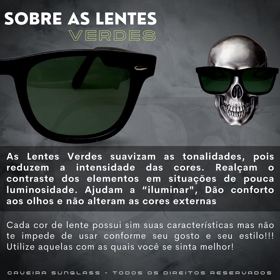 Miniatura: Óculos de Sol Unissex Caveira Sunglass Way 140 Polarizado