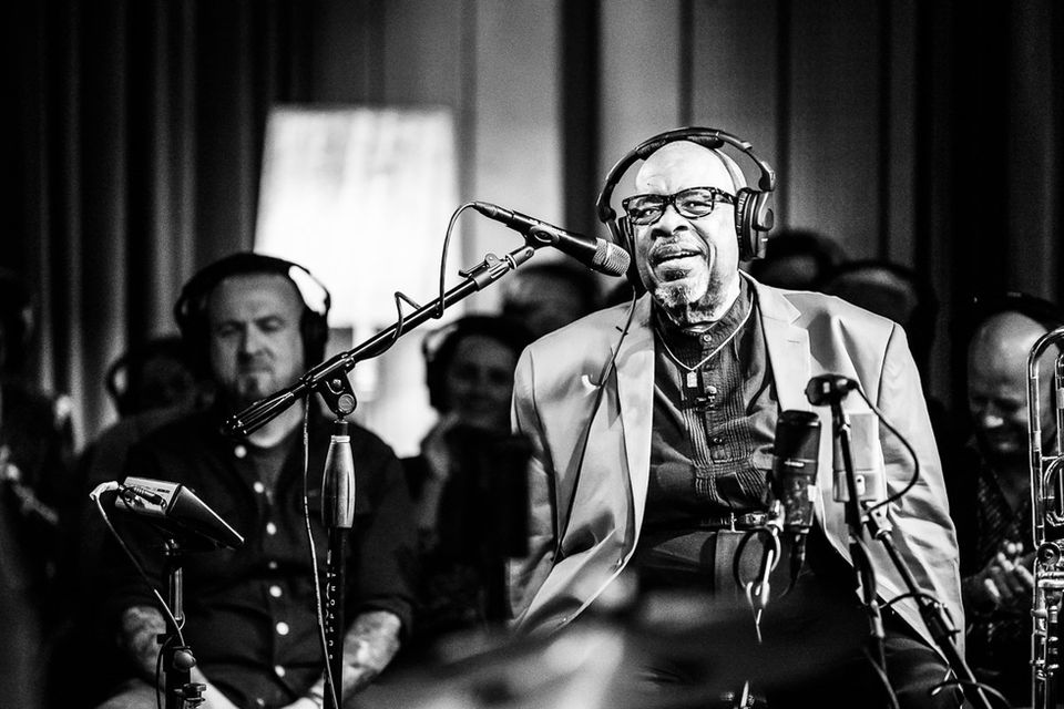 Artist Fred Wesley at LITTLE BIG BEAT STUDIOS