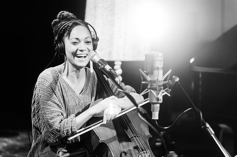 Artist Marie Spaemann at LITTLE BIG BEAT STUDIOS