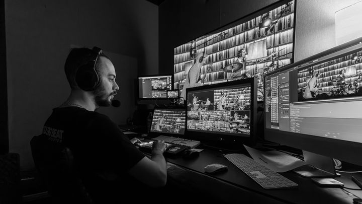 video editing room at LITTLE BIG BEAT STUDIOS