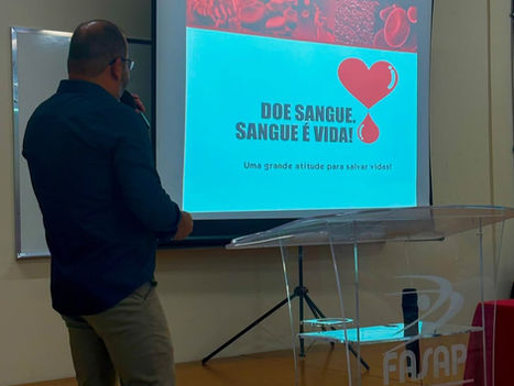  FASAP promove palestra sobre o Ciclo do Sangue e a Importância da Doação  