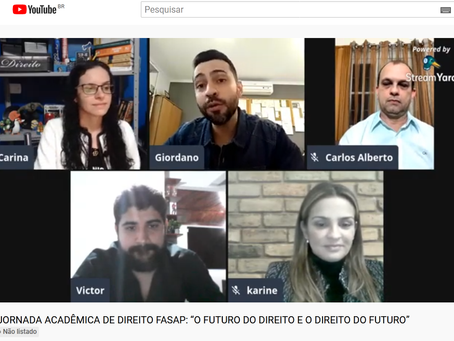 I JORNADA ACADÊMICA DE DIREITO FASAP: O FUTURO DO DIREITO E O DIREITO DO FUTURO