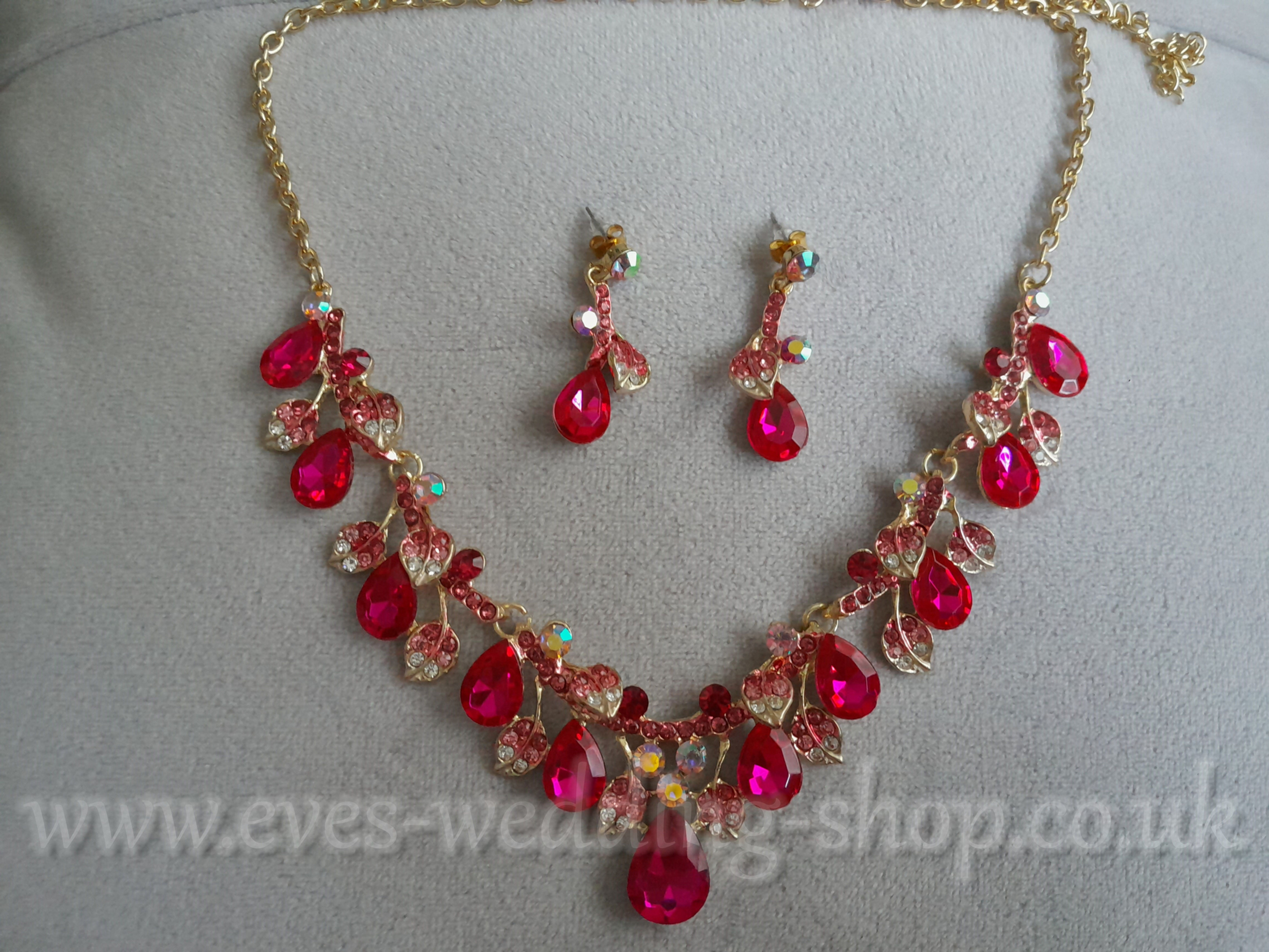2 Piece Bridal set - Necklace and earrings