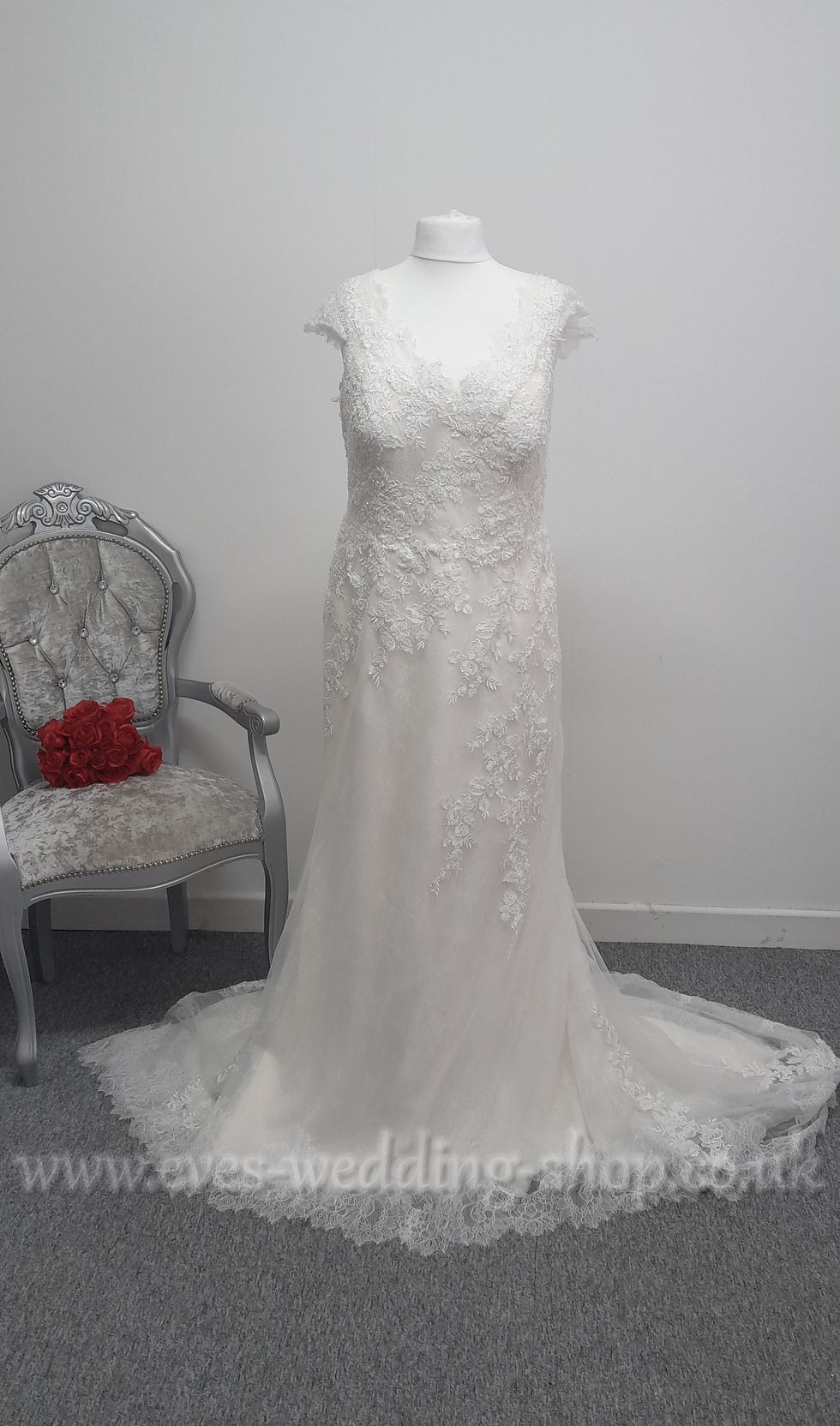 Nicole Spose ivory wedding dress approx. UK 22-24
