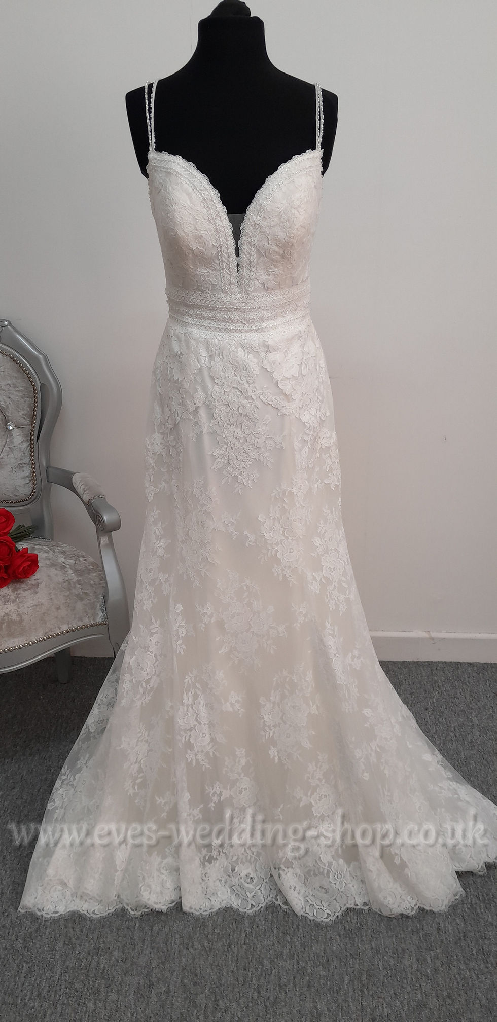 Thumbnail: Ella Rose ivory wedding dress UK 10