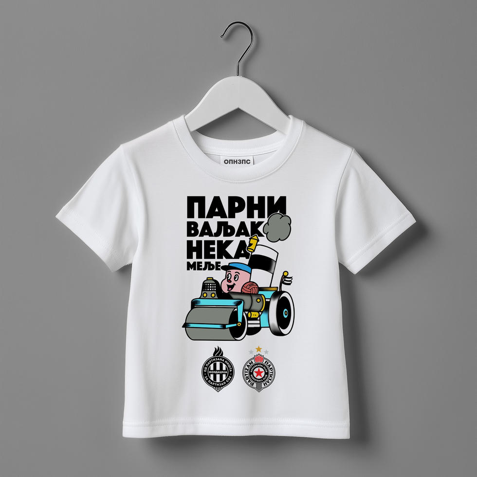 parni valjak majica mockup