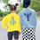 Miniature : 2 sweats enfant : losbter sur fond bleu et poulpe sur fond jaune