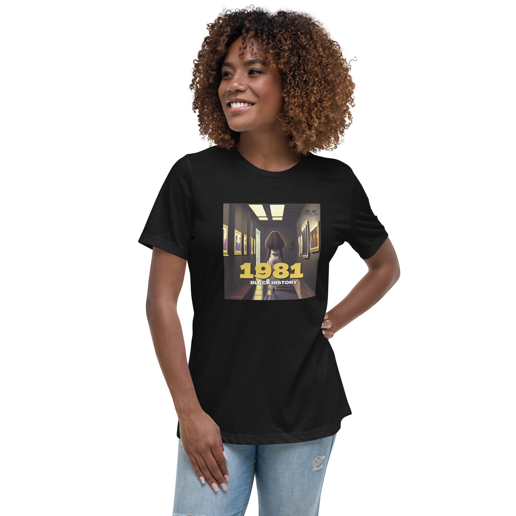"1981/BLACK HISTORY" Women's Relaxed T-Shirt