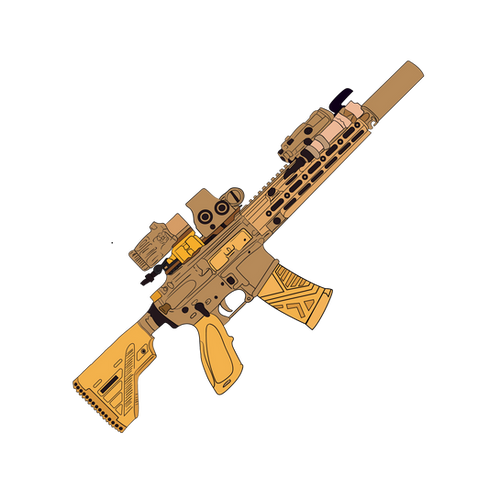 HK416 Sticker | Frontier Armory LLC