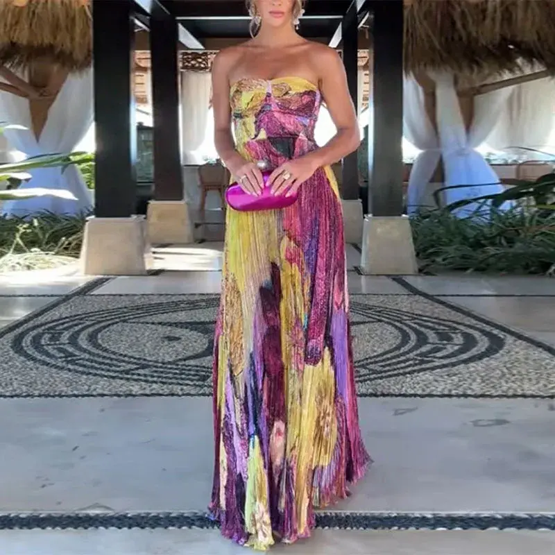 Thumbnail: Sexy Sling High Waist Party Dress Woman