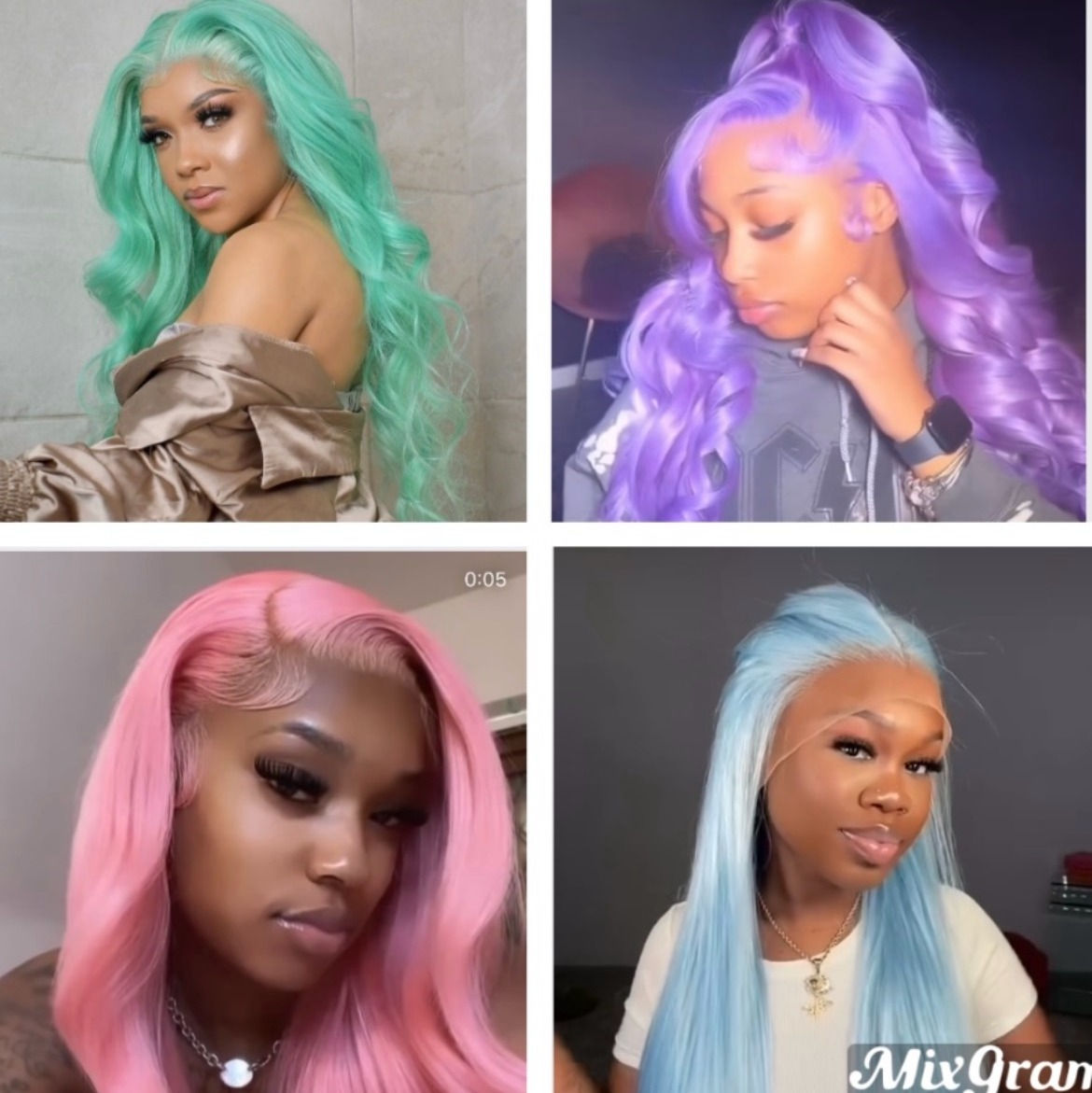 Color HD Frontal 200 Density Body Wave Wigs