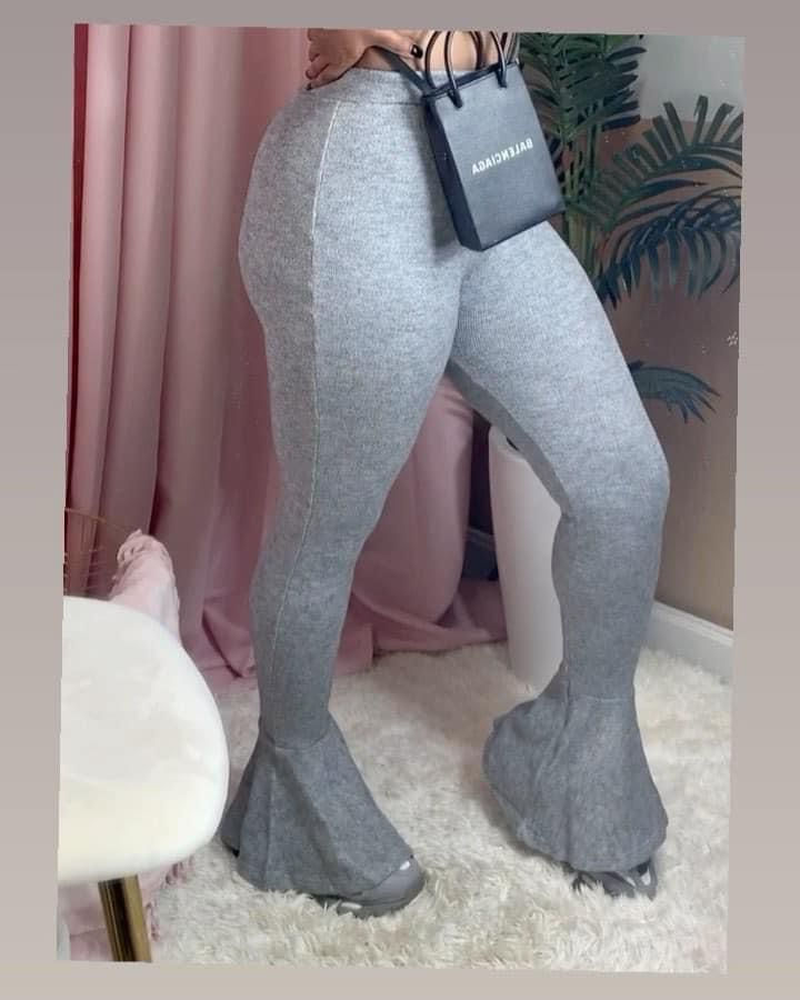 Gray trumpet bottom leggings