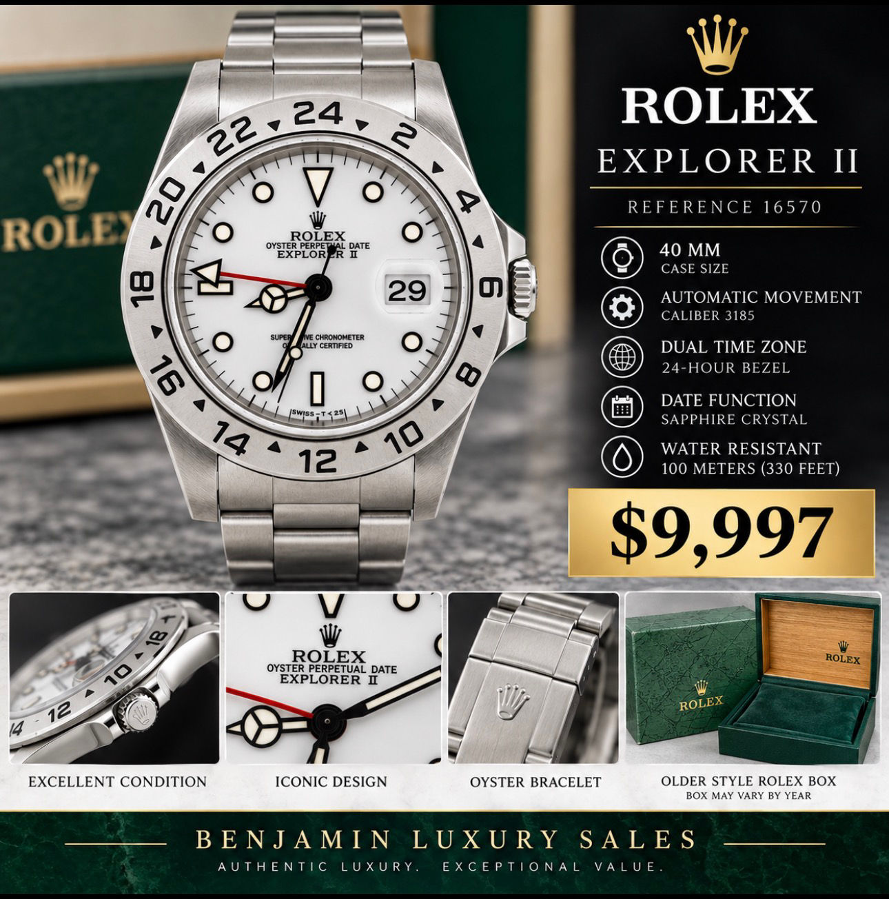 Rolex Explorer II 40mm Ref. 16570