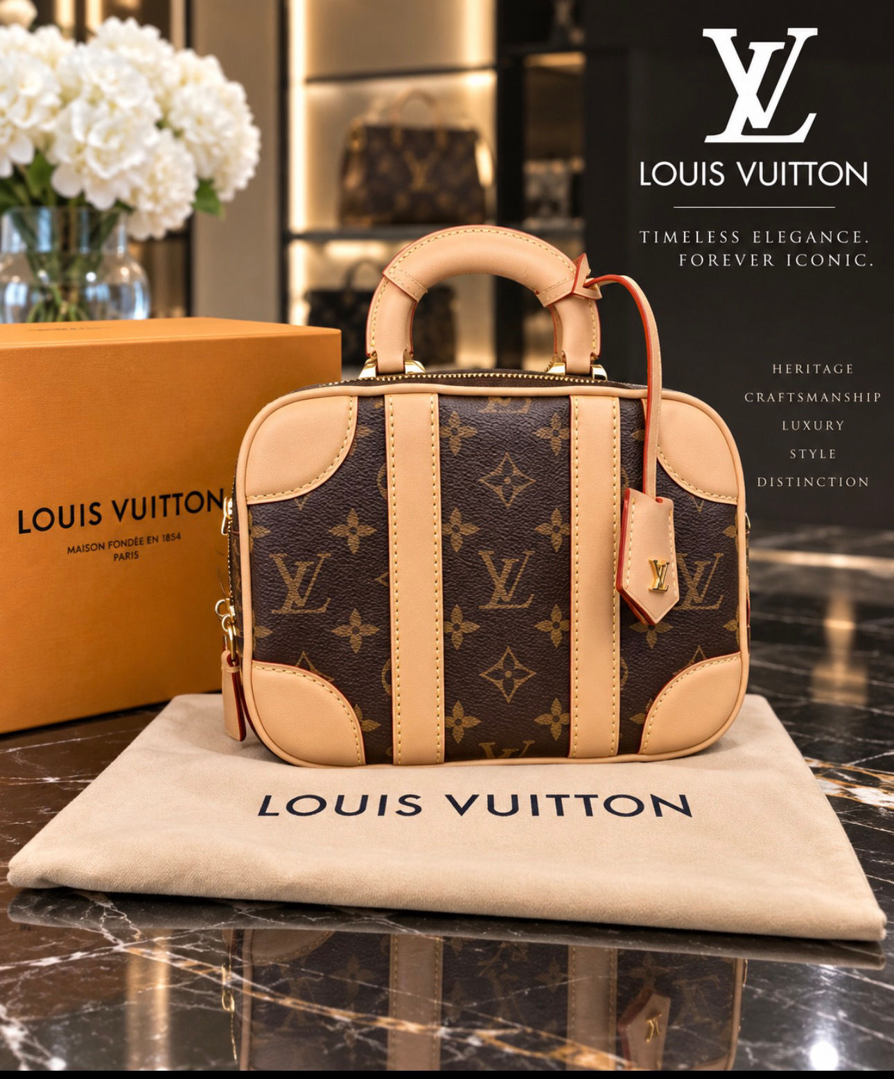 Louis Vuitton Monogram Mini Luggage Handbag