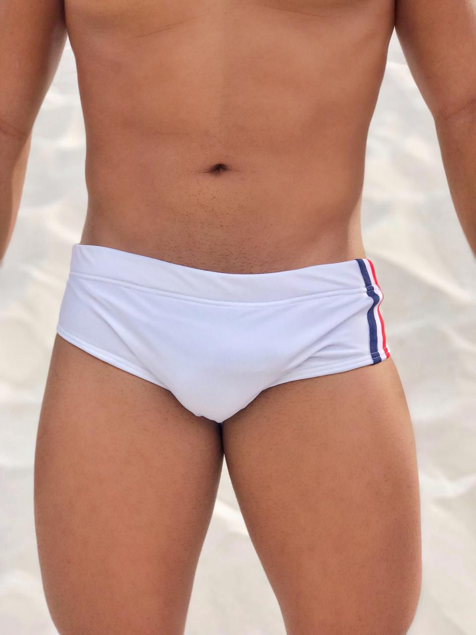 Miniatura: SUNGA MASCULINA BRANCA - CLÁSSICA