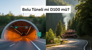 Bolu Tüneli mi D100 mü — güzergah karşılaştırması, İbrahiminyeri