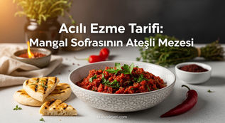 Acılı Ezme Tarifi: Mangal Sofrasının Ateşli Mezesi