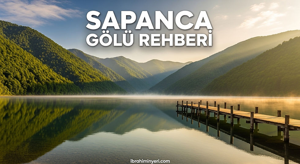 Gölcük Tabiat Parkı Bolu — yeşil-mavi krater gölü ve çam ormanlarıyla çevrili doğa manzarası, İbrahiminyeri