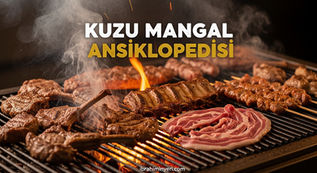Kuzu mangal ansiklopedisi — pirzola kaburga şiş ve külbastı meşe közünde yan yana, İbrahiminyeri