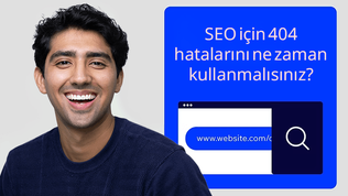 SEO için 404 hataları ne zaman kullanılır.