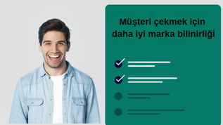 Blakfy'in blog yazarının bir fotoğrafı. Fotoğrafın üzerindeki metinde 'müşteri çekmek için daha iyi marka oluşturma' yazıyor.