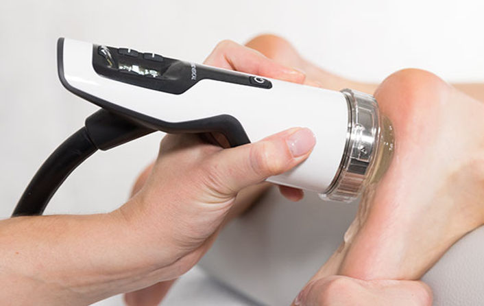 Shockwave therapy for plantar pain