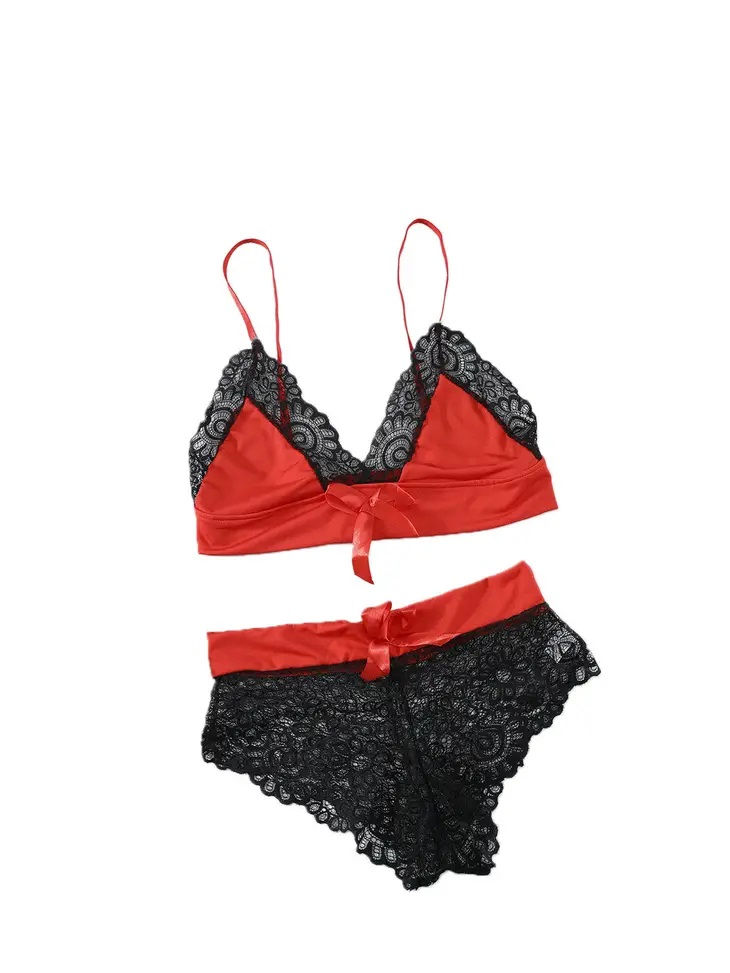 Thumbnail: Red and Black Bowknot Set