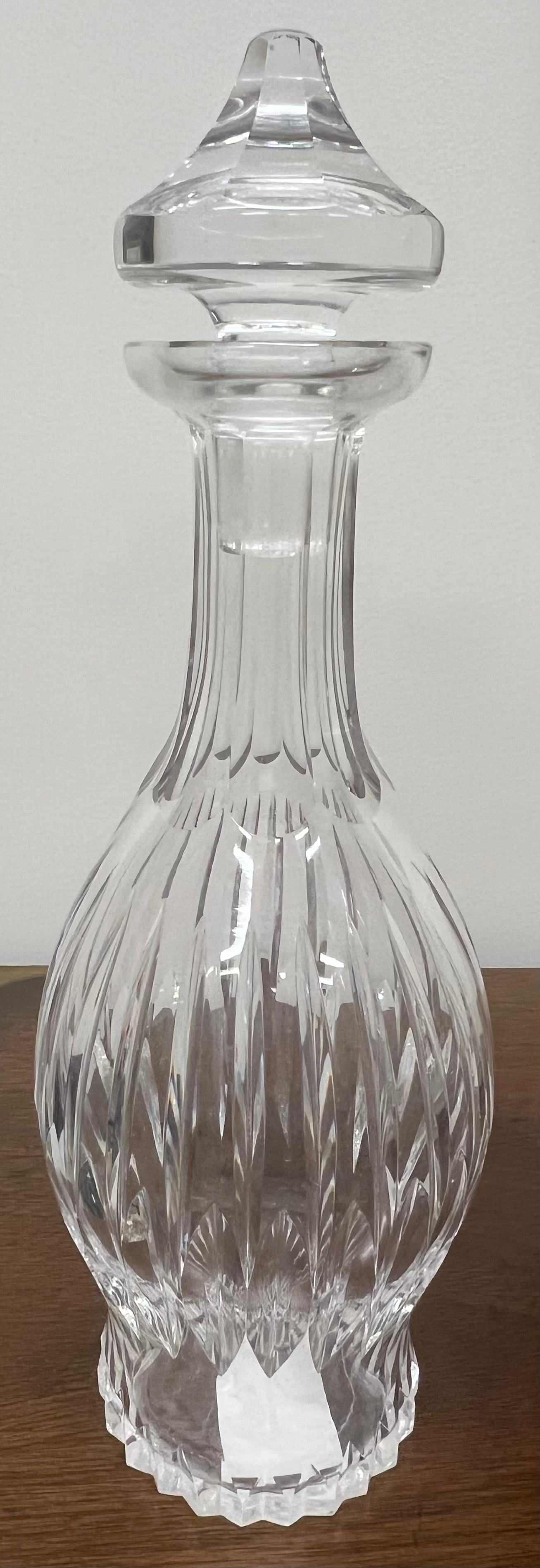 Vintage Unsigned Crystal Decanter 