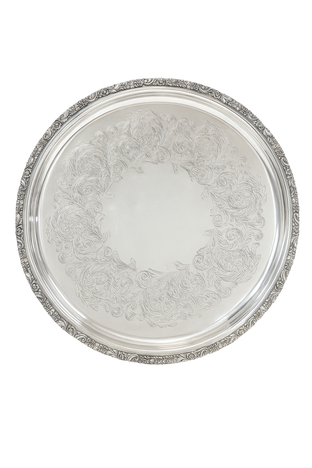 Vintage Silver Plate Serving Tray - Model 1008 International Silver Co