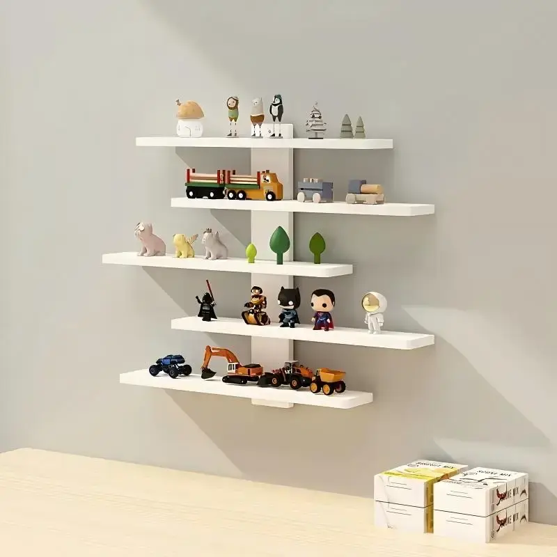 Thumbnail: Minimalist 5-Tier Floating Shelf Wall Organizer Home Decoration