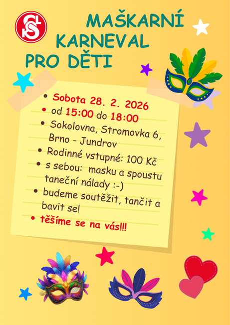 Maškarní karneval 28.2.2026