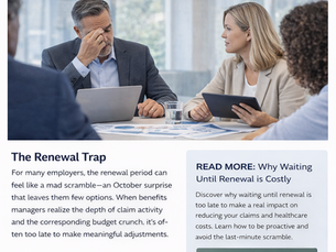 Renewal Is Too Late: Why Employers Must Reduce Claims Before Underwriting Starts