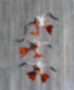 Papier mâché handmade seagull sculpture