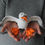 Thumbnail: Papier mâché handmade seagull showing dimensions