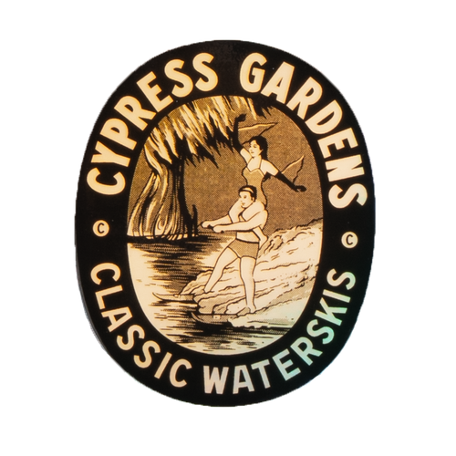 Cypress Gardens Holographic Icon Sticker Cypress Gardens Skis