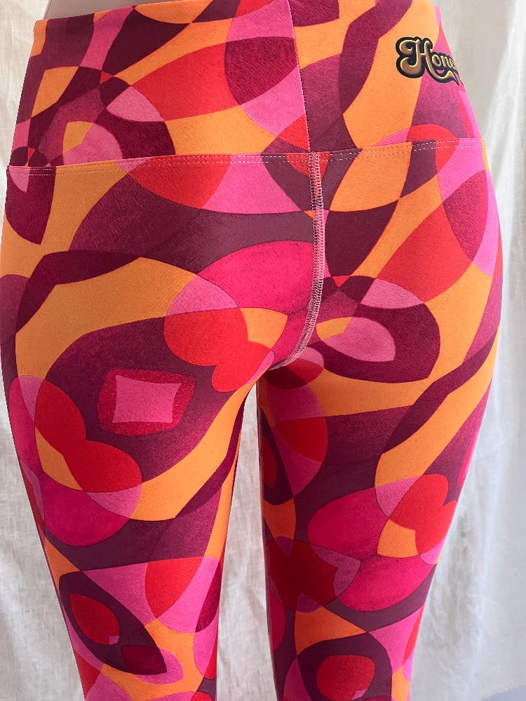 Thumbnail: Hot Pink Op Art Leggings