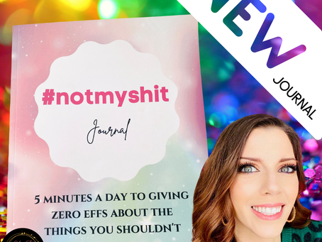 My #NOTMYSHIT journal has been released for purchase on Amazon !