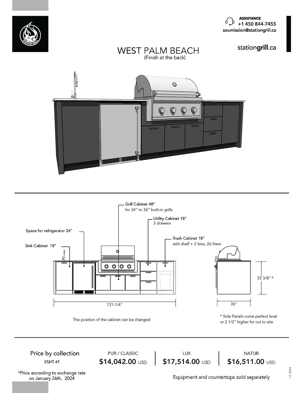 Thumbnail: West Palm Beach Outdoor Kitchen by Station Grill