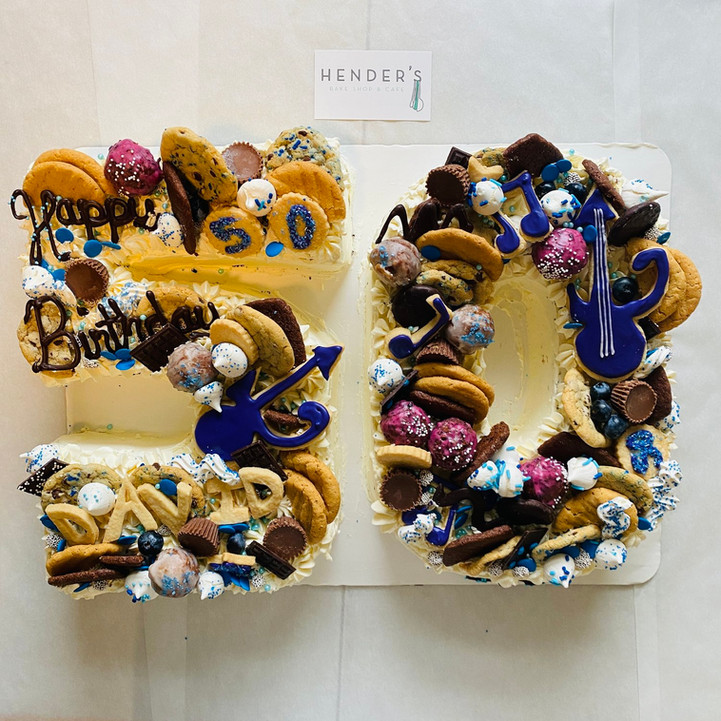 Hender's Bake Shop & Cafe Number birthday or special occasion number cake