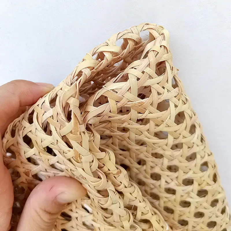 Thumbnail: Natural Indonesian Real Rattan Wicker Cane Webbing Roll Furniture Chair Table