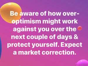 guard against over optimism