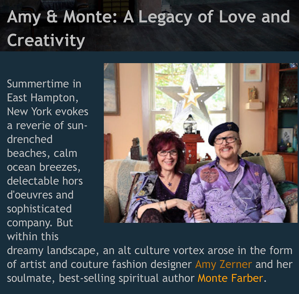 Amy & Monte: A Legacy of Love and Creativity-Two He(art)ists Created a Beautiful Life Together