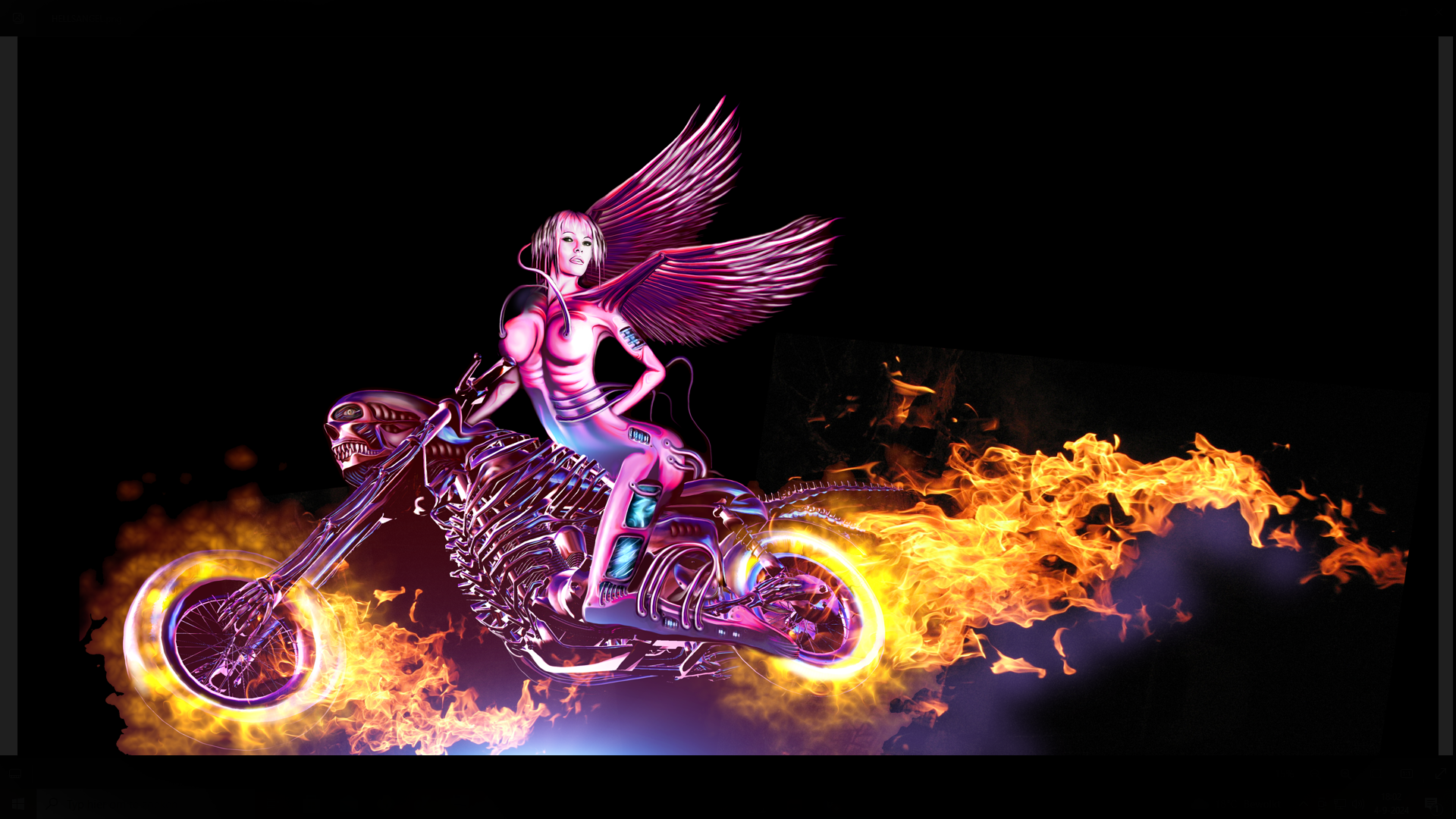 Hell's Heart Angel, 12.000 Pixels Wide