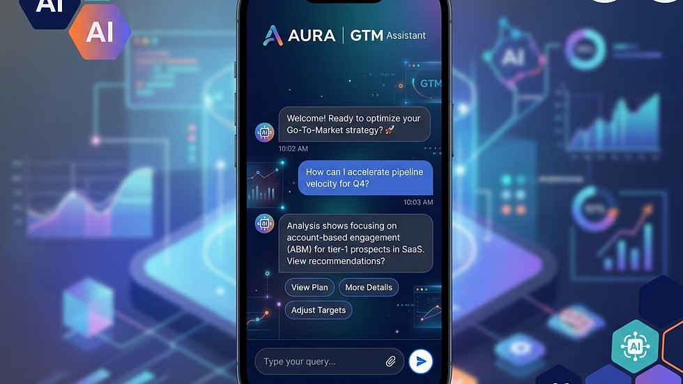 Close-up view of a smartphone displaying a chatbot conversation