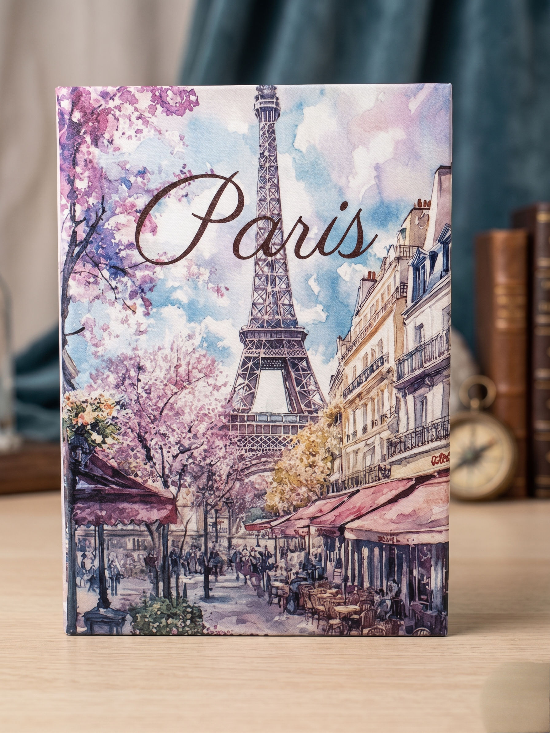 Caderno brochura Paris Roxo