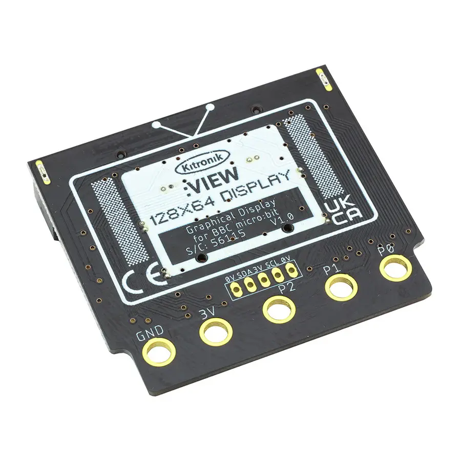 Miniatura: Kitronik :VIEW Graphics 128 OLED display 128x64 for BBC micro:bit