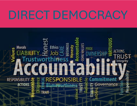 Direct Democracy Redefines the Relationship Between the Electorate and their Representatives.
