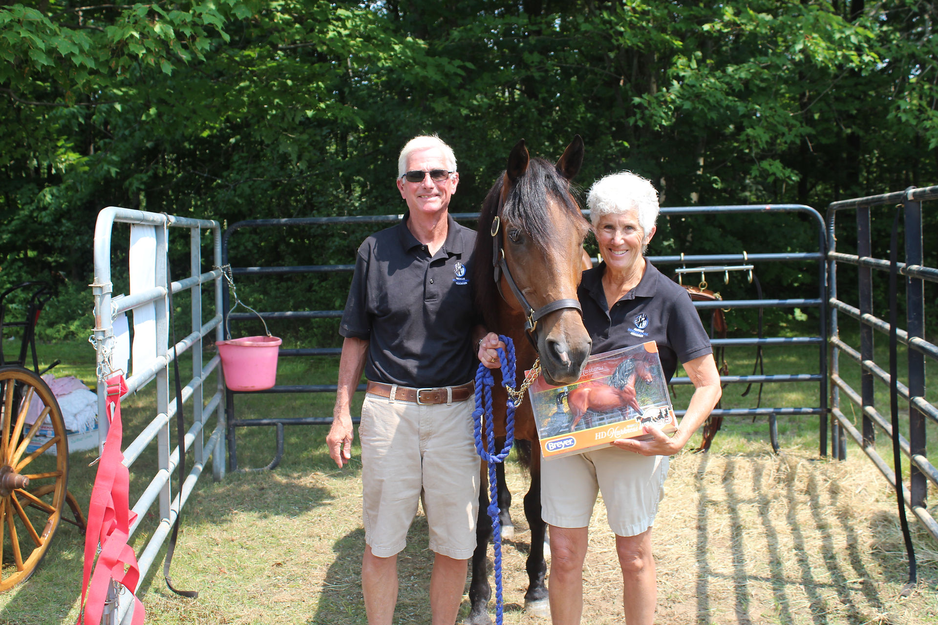 HD Harkness with his owners.
