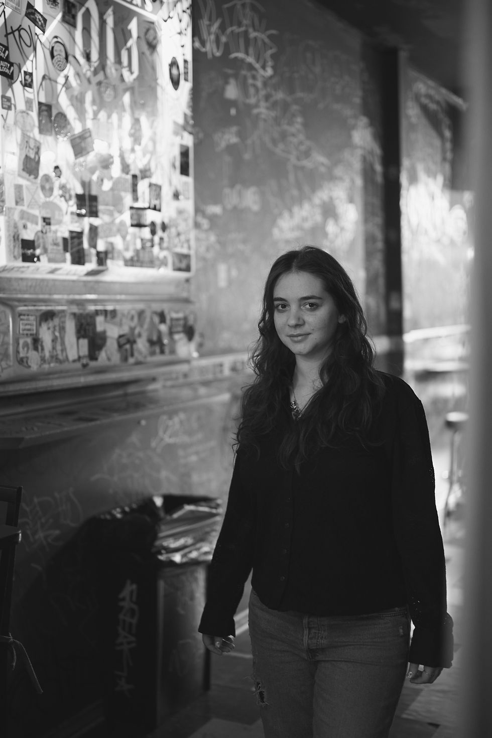 Kaltra Seferi in Cole's Bar in Logan Square, Chicago. Photo taken by Erin Lyle @erinm.lyle on Instagram